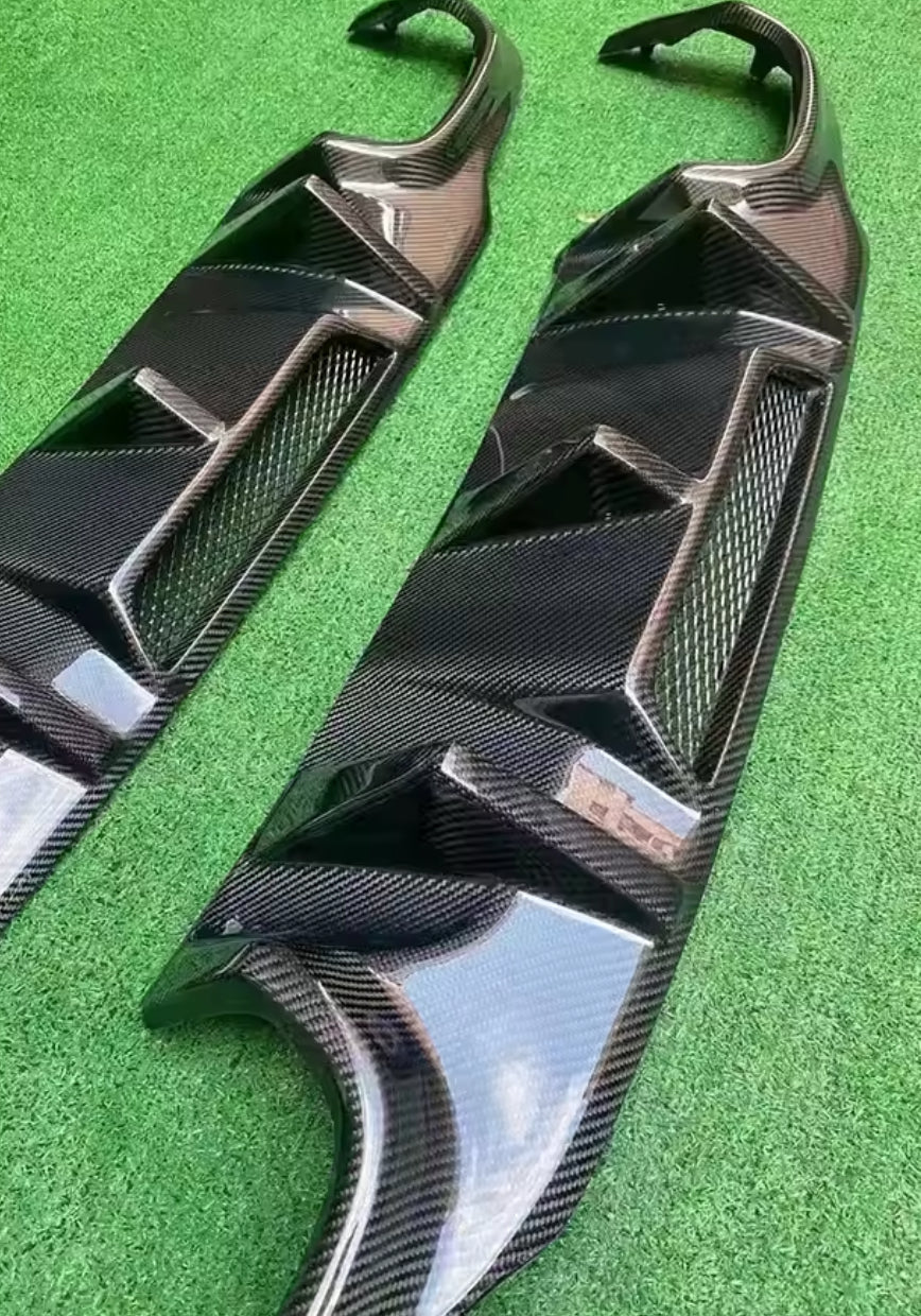 Mercedes W204 C63 Carbon Fiber Diffuser 2012-2014