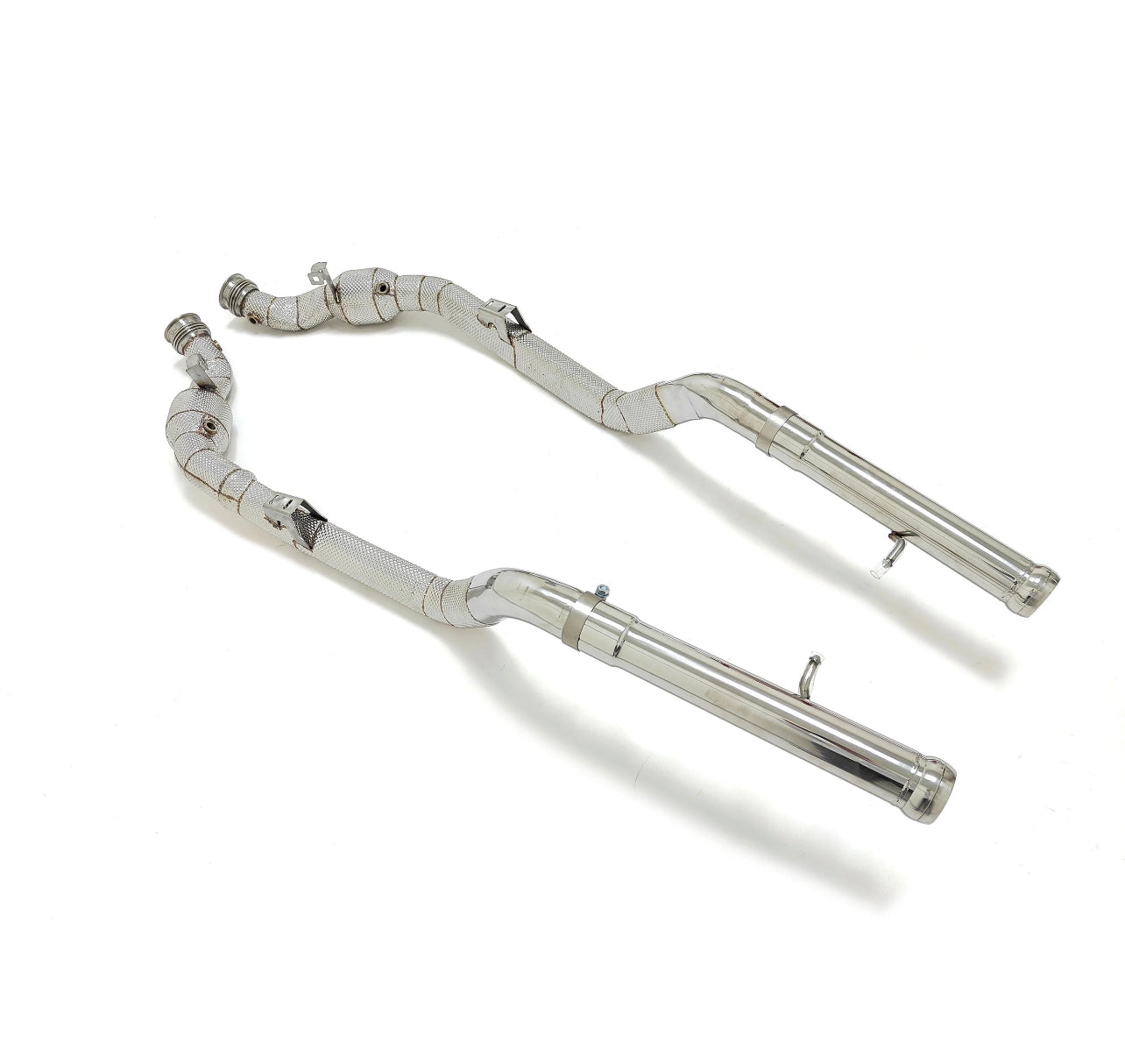 Mercedes S65 W221 Catted Downpipes