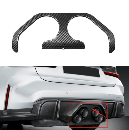 BMW G80/G82 M3/M4 MP Style Carbon Fiber Exhaust Trims 2021+