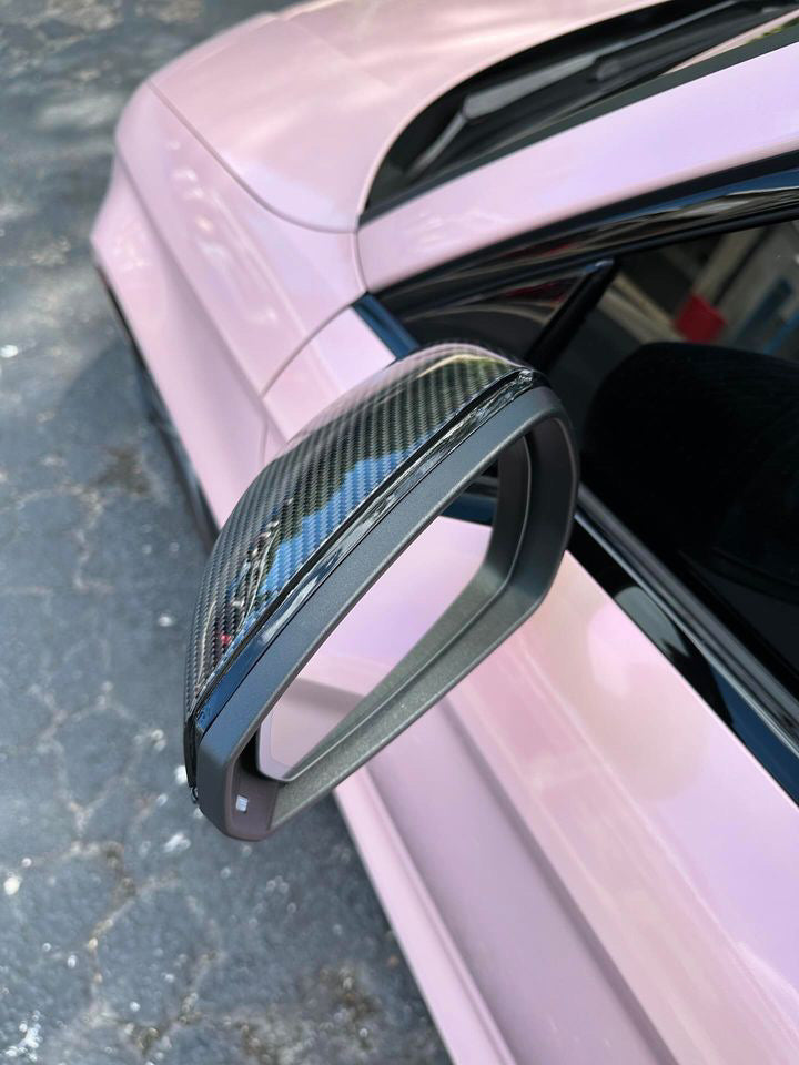 Audi A3/S3/RS3 Carbon Fiber Mirror Caps 2014-2020(With Side Mirror Light)