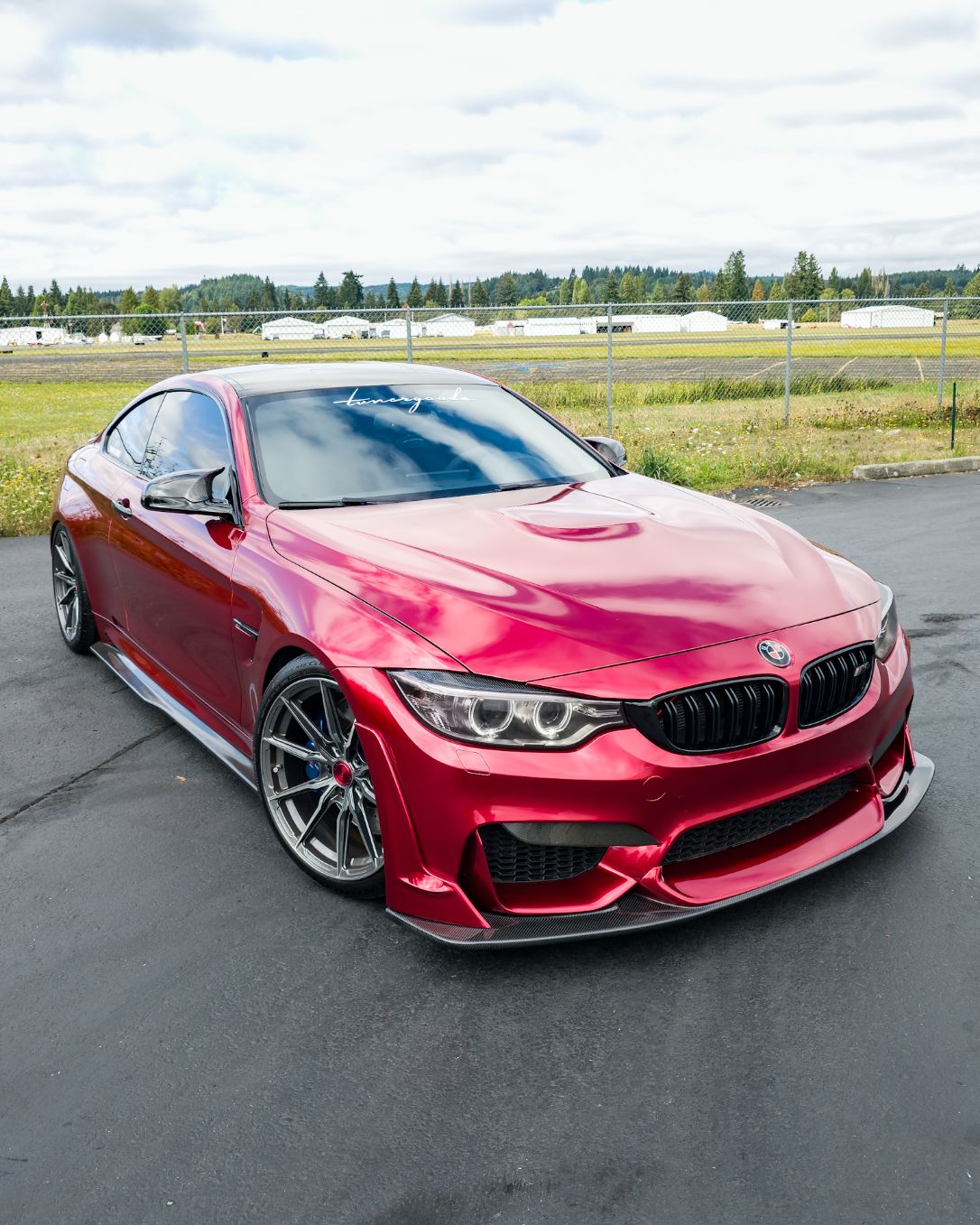 BMW F80 M3/F82 M4/F83M4 2014-2019 Carbon Fiber Mirror Caps(Left Hand Drive Only ）